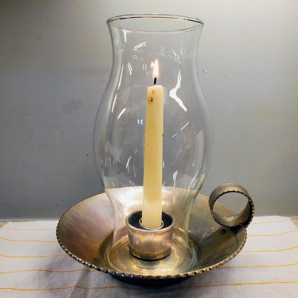 VTG Buenilum Handwrought Aluminum Chamber Candlestick Hurricane Candle Holder